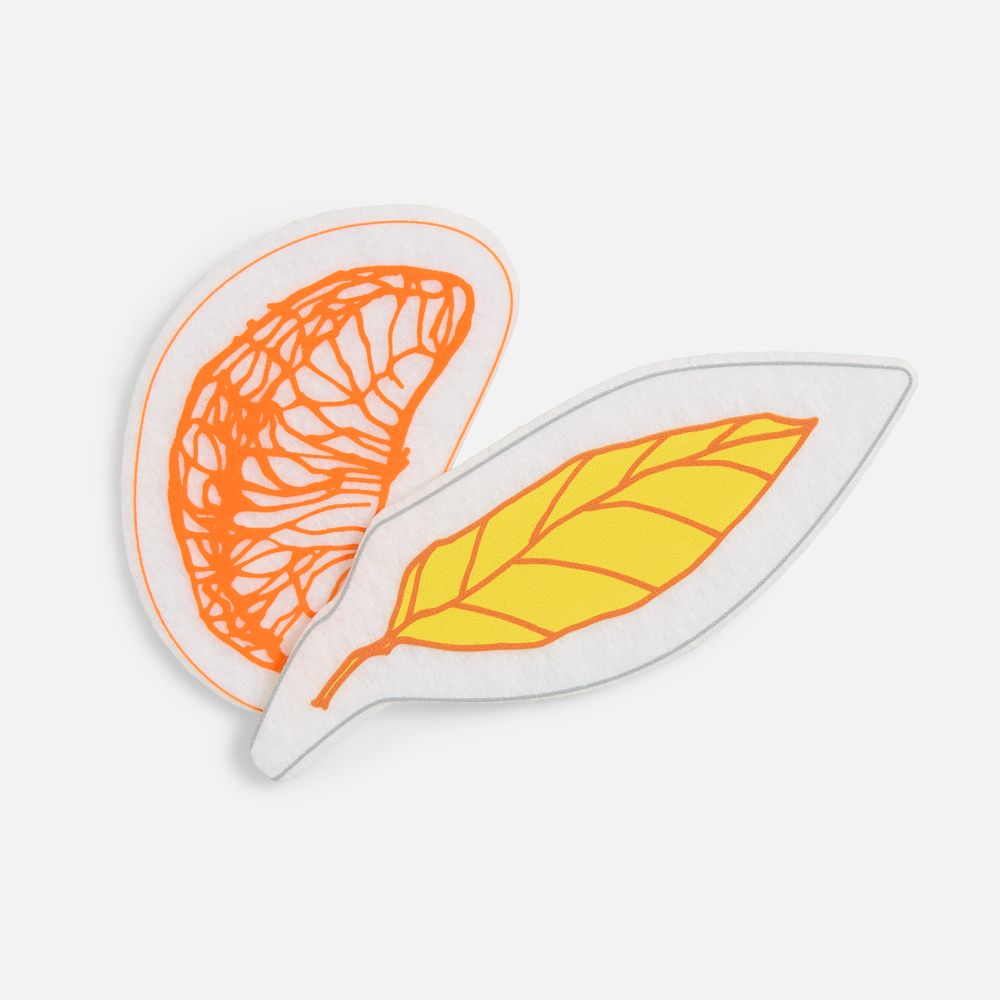 Шеврон из фетра Felt M, белый / Миниатюра нанесения (1000)