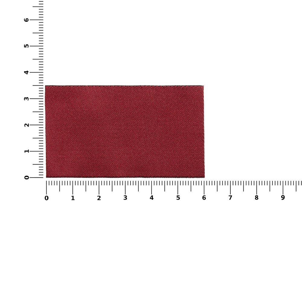 Лейбл тканевый Epsilon, M, бордовый / Миниатюра WWW (1000)