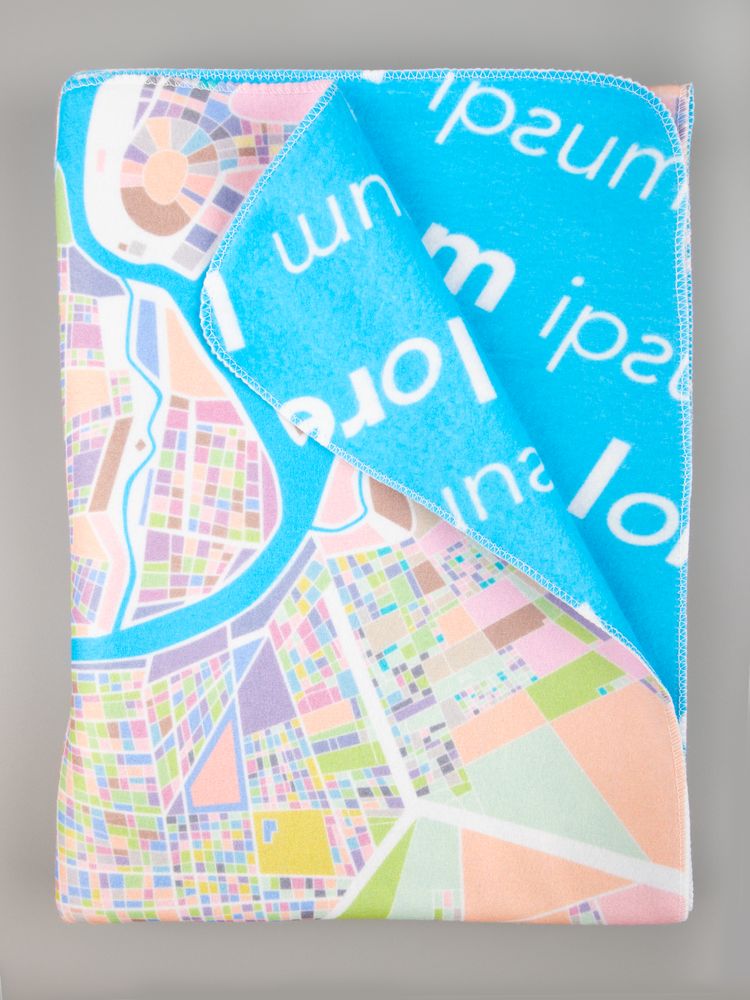 Флисовый плед Feltro Color Plus с печатью на заказ, S / Миниатюра WWW (1000)