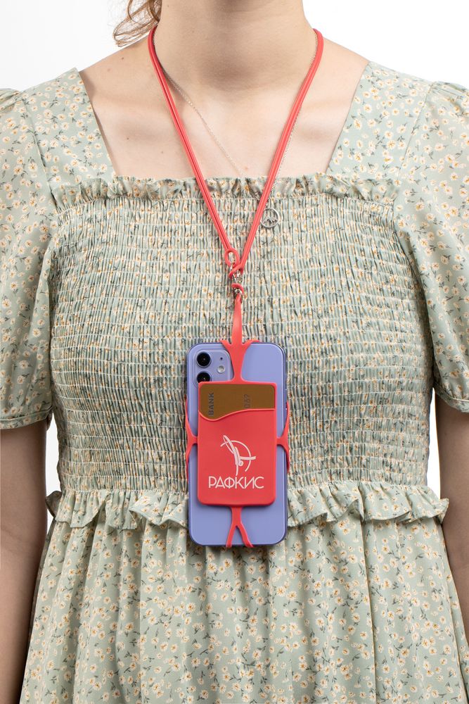 Чехол для карты на телефон Nicolaus, красный / Миниатюра WWW (1000)