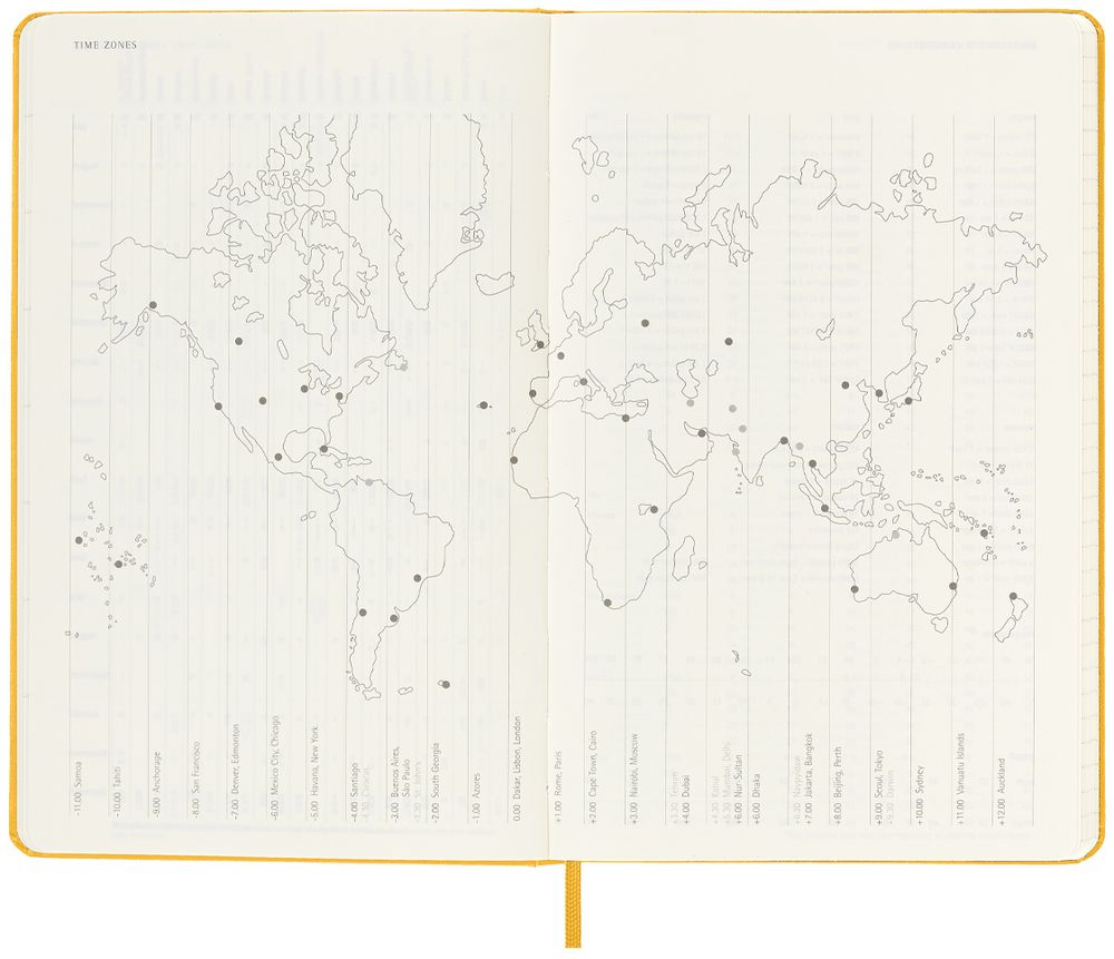 Еженедельник Moleskine Classic Large, датированный, оранжевый / Миниатюра WWW (1000)