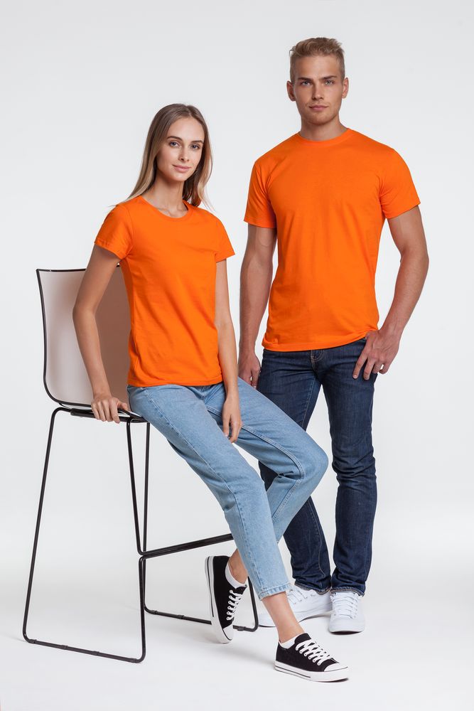 Футболка унисекс T-bolka 140, оранжевая / Миниатюра WWW (1000)