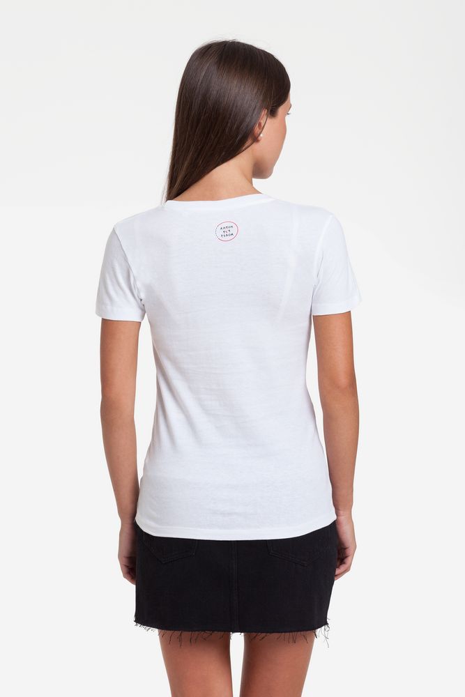 Футболка женская «Пойду наберусь высоты», белая / Миниатюра WWW (1000)