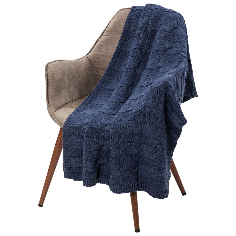 Плед Stille, синий меланж / Миниатюра WWW (1000)