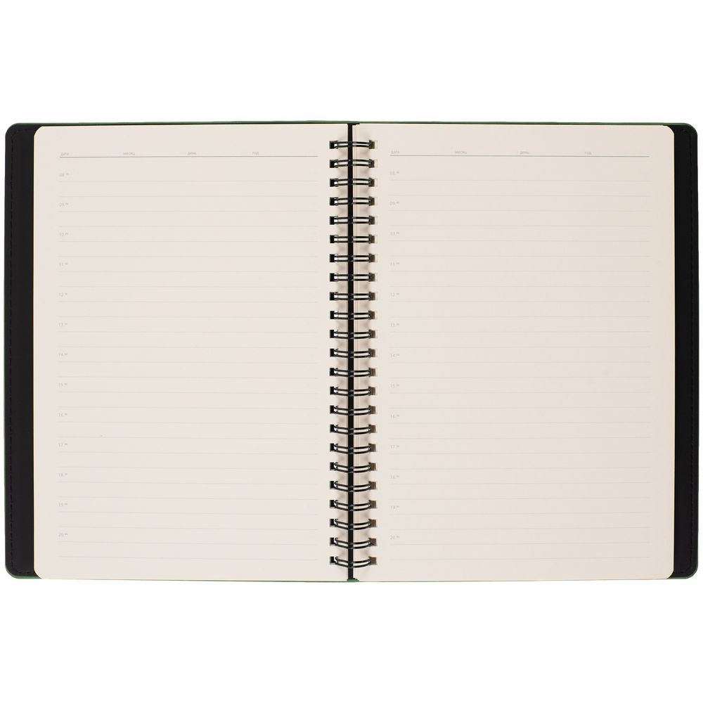 Ежедневник Spring Urban, недатированный, зеленый / Миниатюра WWW (1000)