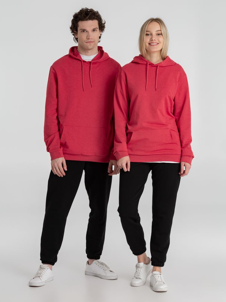 Толстовка с капюшоном унисекс Hoodie, красный меланж / Миниатюра WWW (1000)