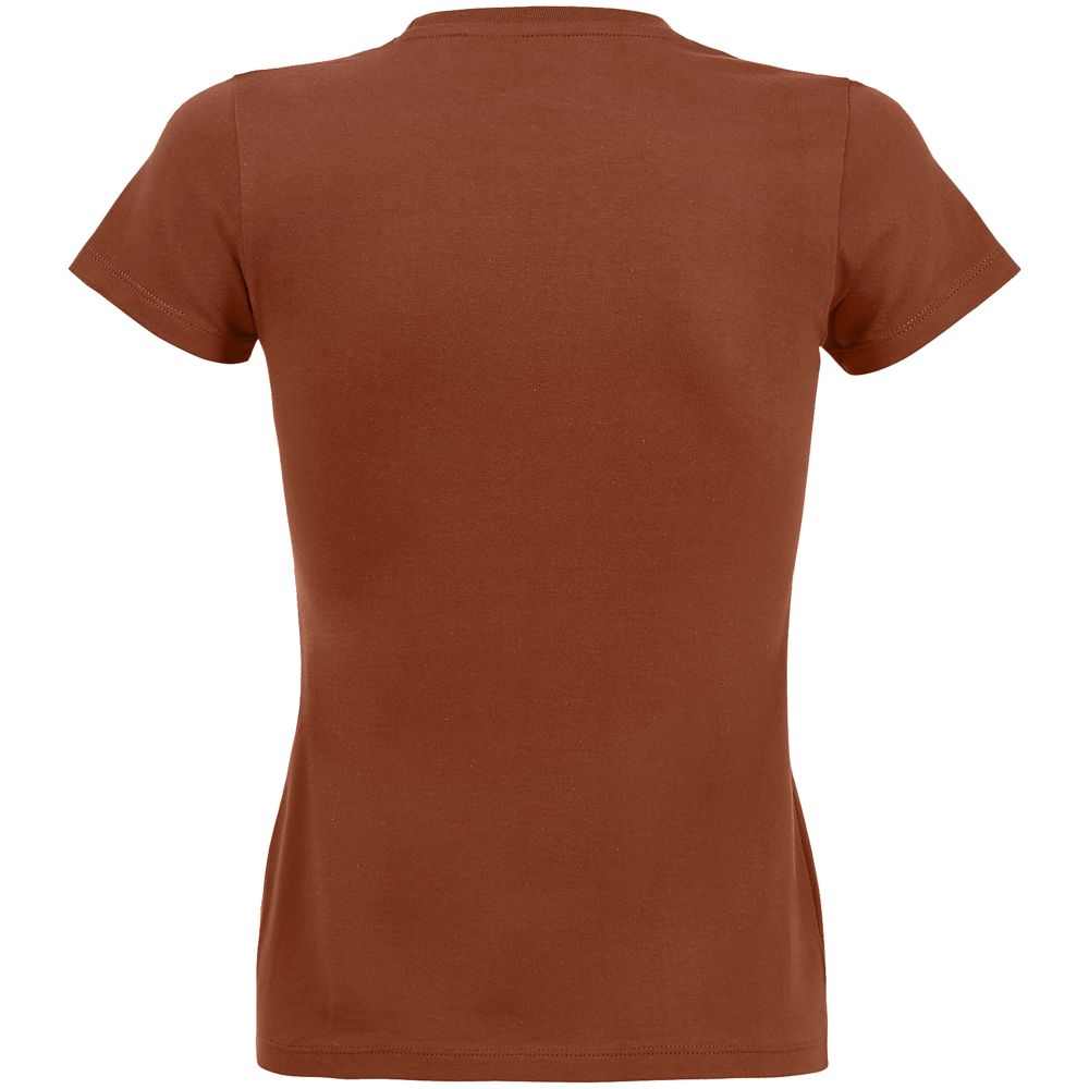 Футболка женская Imperial Women 190, коричневая (терракотовая) / Миниатюра WWW (1000)