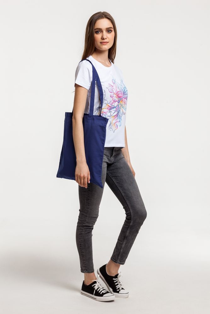 Холщовая сумка Basic 105, темно-синяя / Миниатюра WWW (1000)