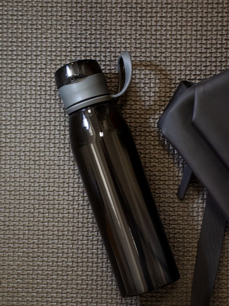 Спортивная бутылка для воды Korver, черная / Миниатюра WWW (1000)