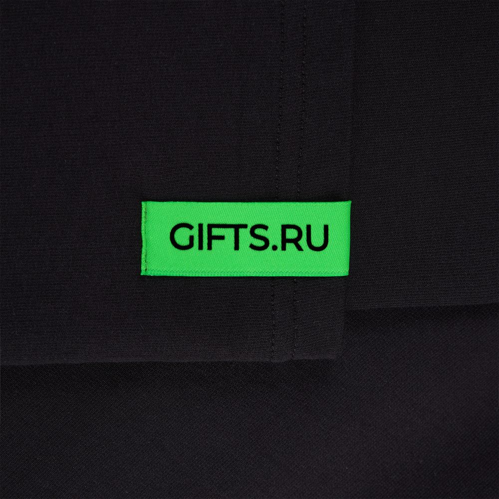 Лейбл тканевый Epsilon, S, зеленый неон / Миниатюра нанесения (1000)