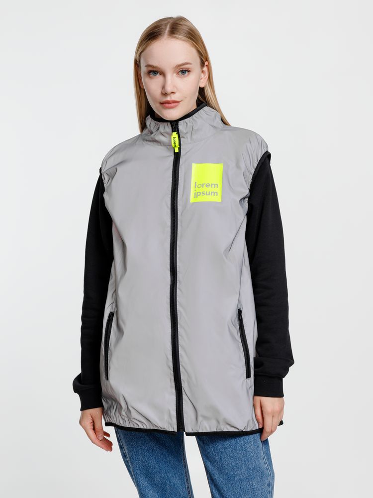 Жилет двусторонний Manifest из светоотражающей ткани, серый / Миниатюра WWW (1000)