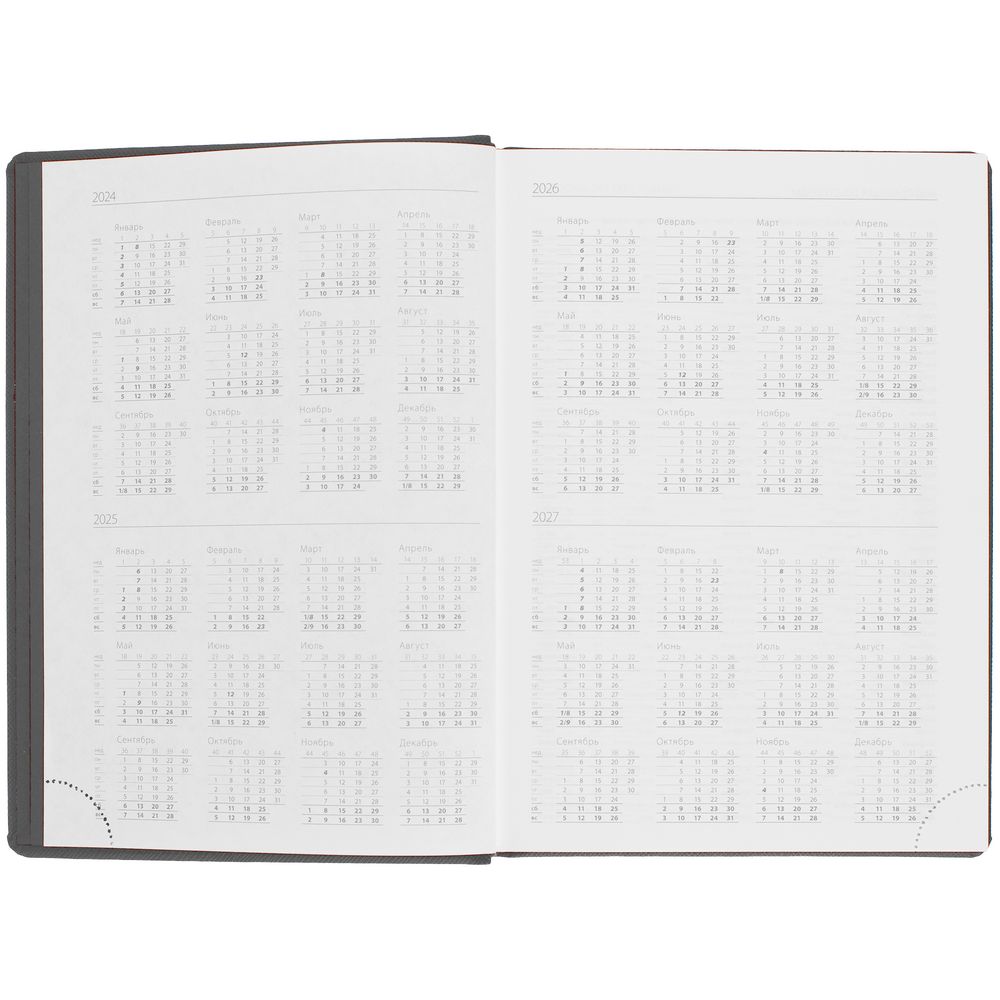 Ежедневник Mobile, недатированный, черно-красный / Миниатюра WWW (1000)