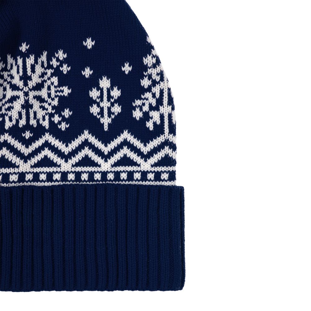 Шапка Elnik, синяя с молочно-белым / Миниатюра WWW (1000)