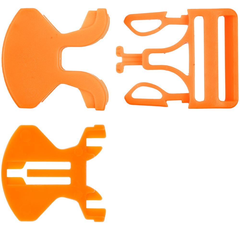 Застежка-пряжка одностороняя Triden, оранжевый неон / Миниатюра WWW (1000)