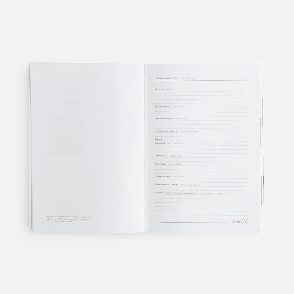 Ежедневник Baza, датированный, красный / Миниатюра WWW (1000)