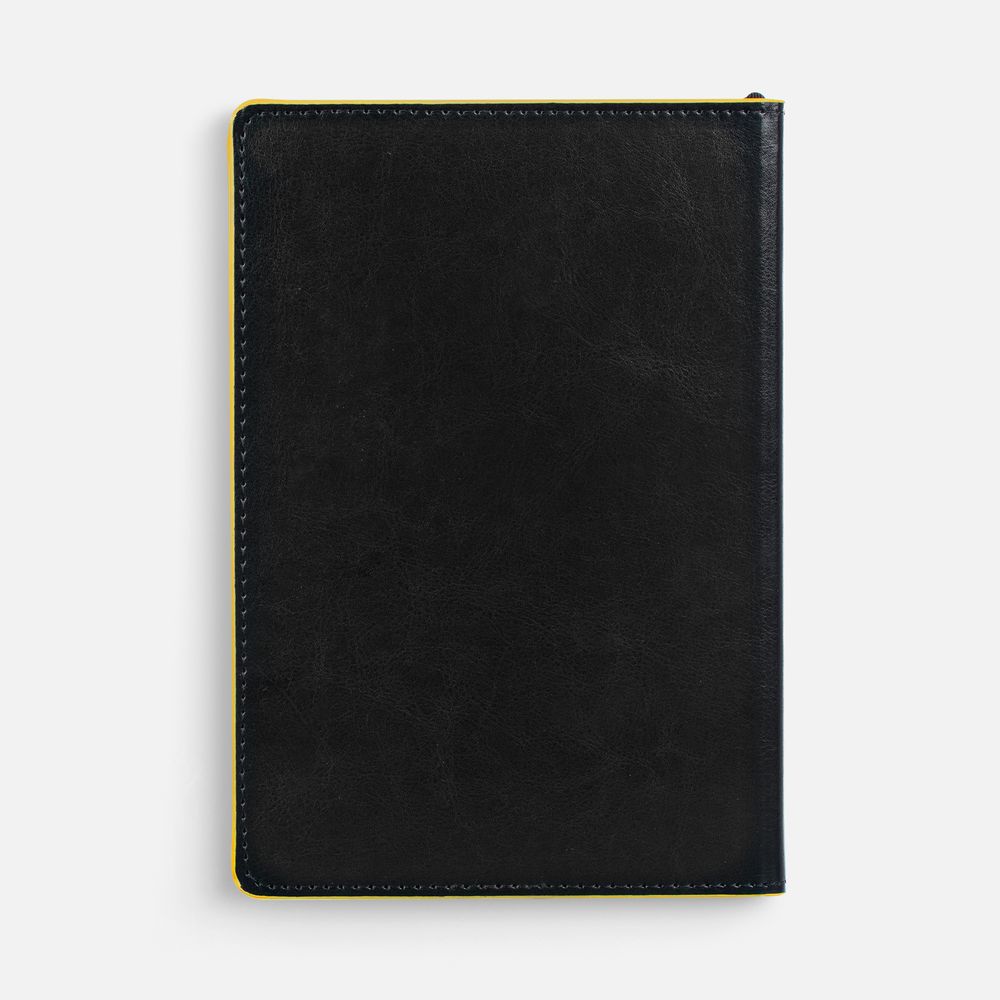 Ежедневник Alanis, недатированный, черный c желтым / Миниатюра WWW (1000)