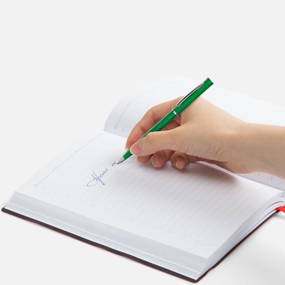 Ручка шариковая Euro Chrome, зеленая / Миниатюра WWW (1000)