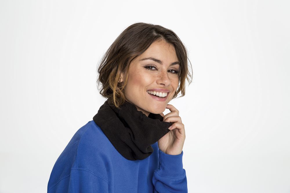 Шапка-шарф с утяжкой Blizzard, черная / Миниатюра WWW (1000)