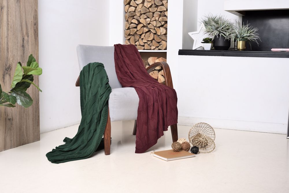 Плед Stille, зеленый / Миниатюра WWW (1000)