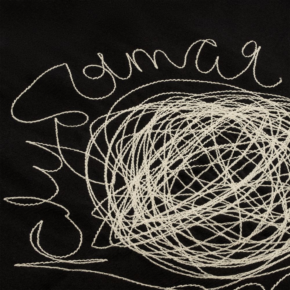 Холщовая сумка с вышивкой «Клубятся мысли», черная / Миниатюра WWW (1000)