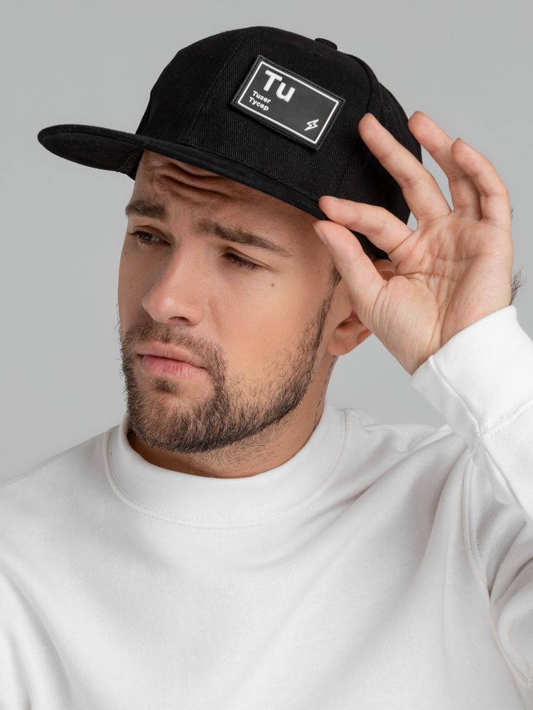 Бейсболка с патчами «Химия состояний», черная / Миниатюра WWW (1000)