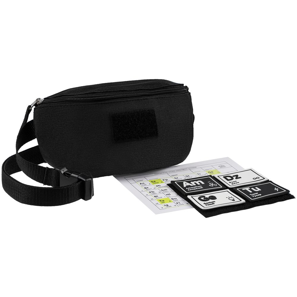 Поясная сумка с патчами «Химия состояний», черная / Миниатюра WWW (1000)