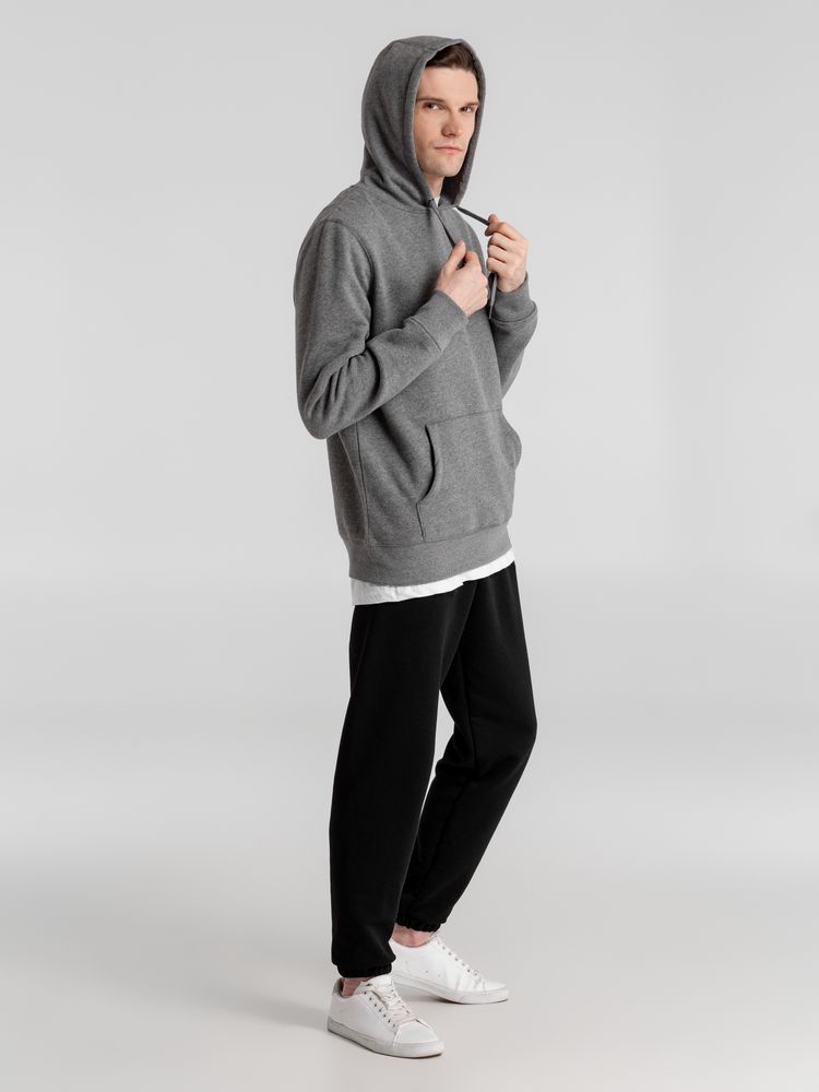 Толстовка с капюшоном унисекс King, темно-серый меланж / Миниатюра WWW (1000)