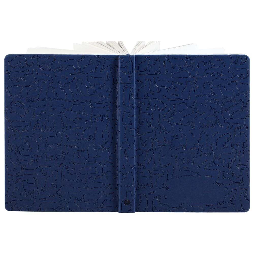 Ежедневник «Эрмитажные коты», синий, уценка / Миниатюра WWW (1000)