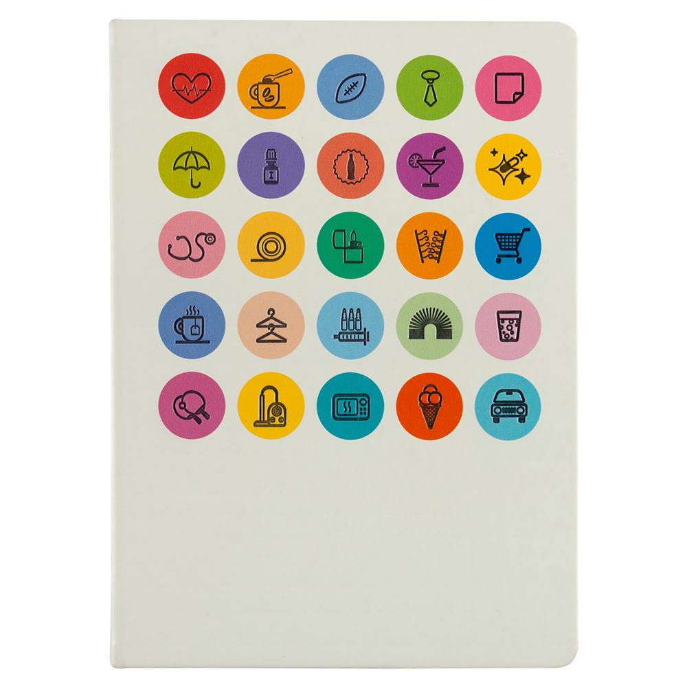 Ежедневник «История изобретений», недатированный, белый / Миниатюра WWW (1000)