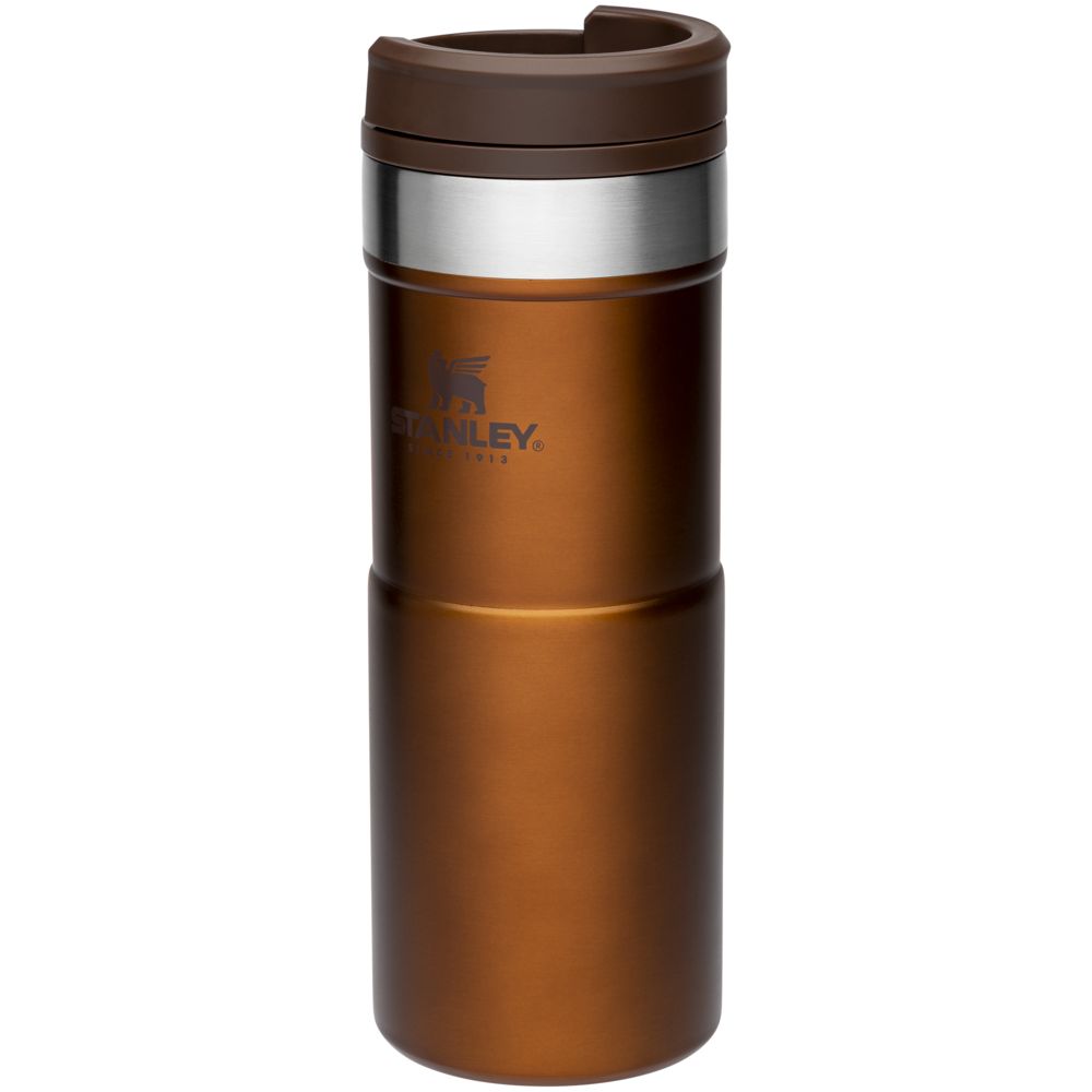 Термокружка Stanley Classic Neverleak 350, темно-янтарная / Миниатюра WWW (1000)
