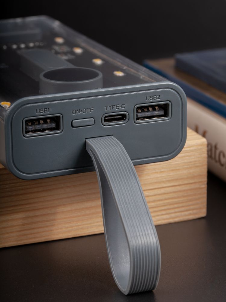 Аккумулятор Trellis Digital 10000 мАч, темно-серый / Миниатюра WWW (1000)