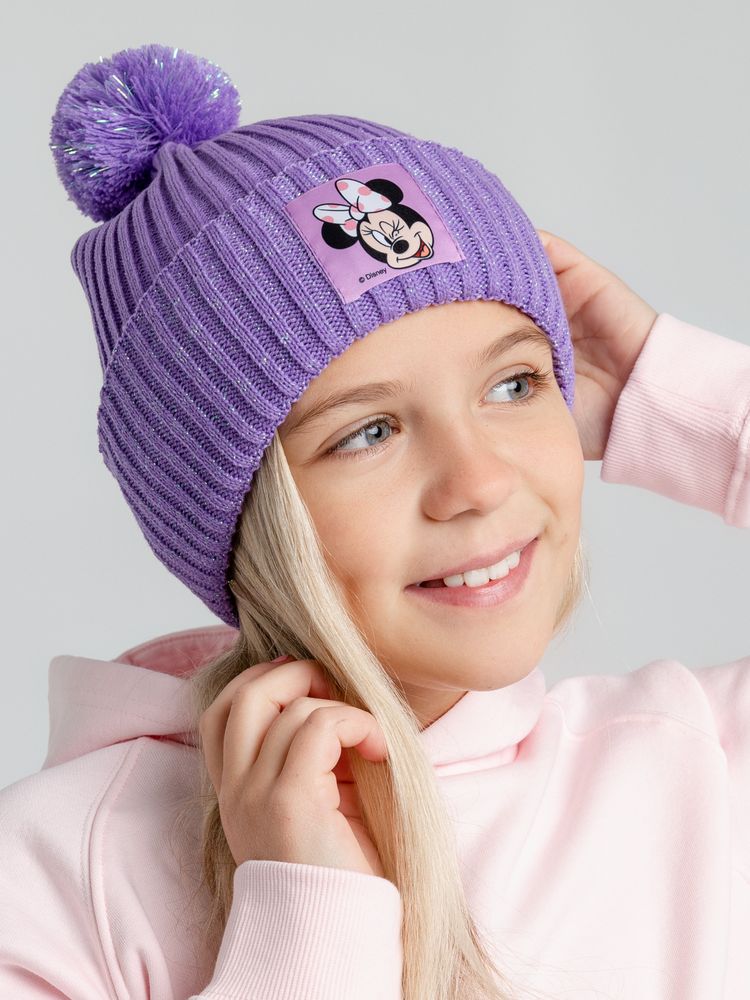 Шапка детская Minnie Mouse, сиреневая / Миниатюра WWW (1000)