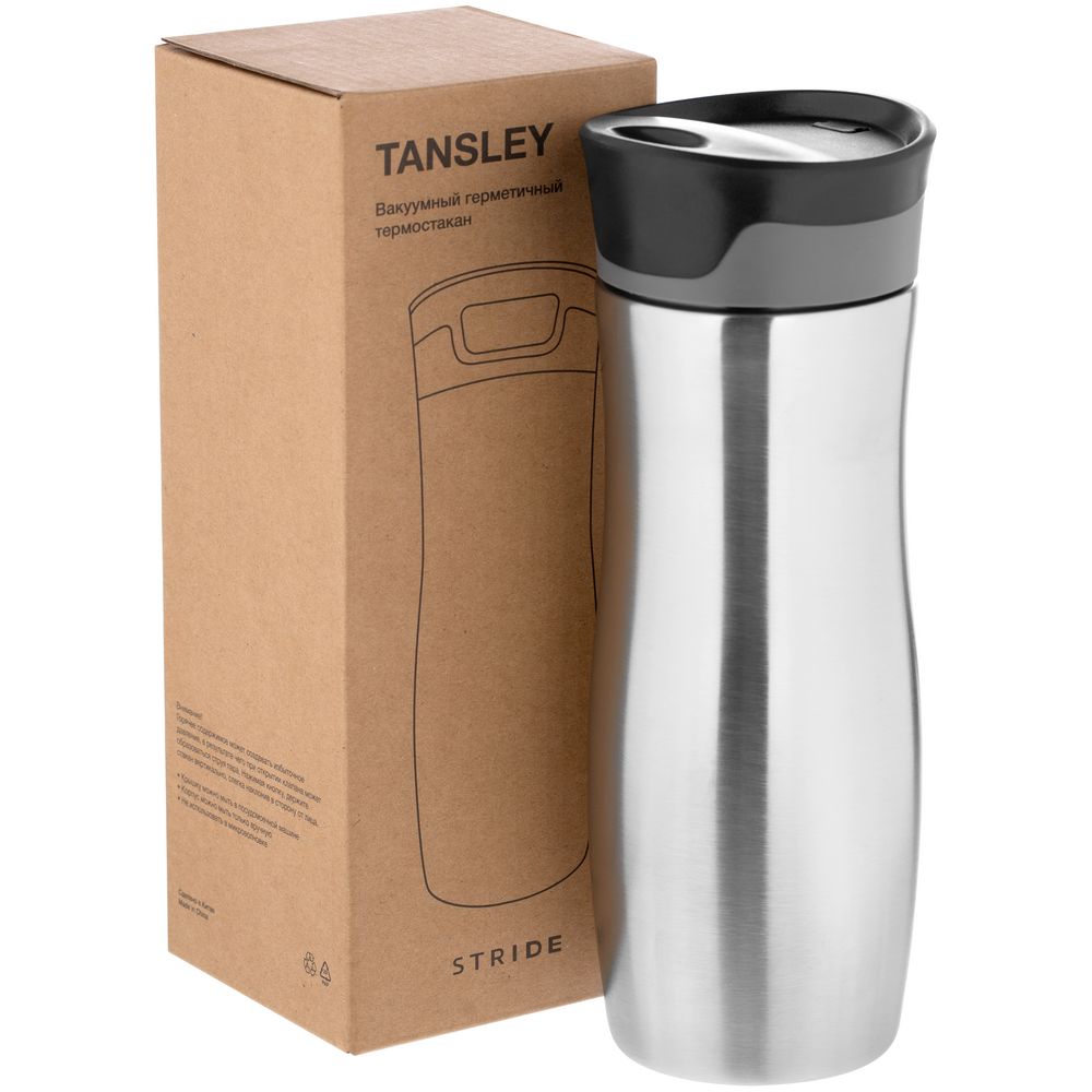 Термостакан Tansley, герметичный, вакуумный, серебристый / Миниатюра WWW (1000)