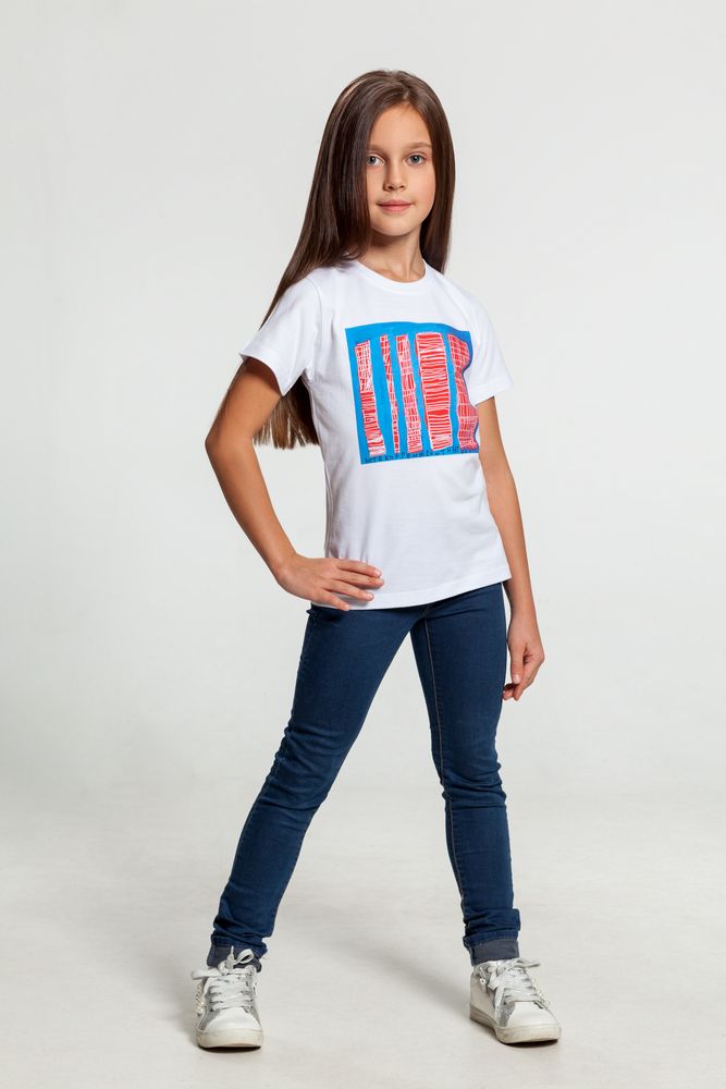 Футболка детская «Небоскребы», белая / Миниатюра WWW (1000)
