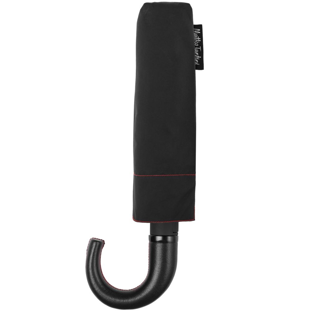 Зонт складной Lui, черный с красным / Миниатюра WWW (1000)