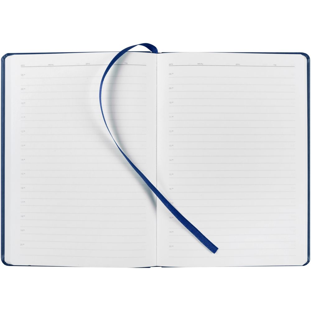 Ежедневник New Brand ver.2, недатированный, синий / Миниатюра WWW (1000)