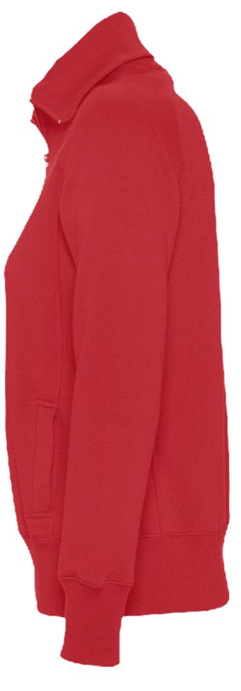 Толстовка женская на молнии Soda 280 красная / Миниатюра WWW (1000)