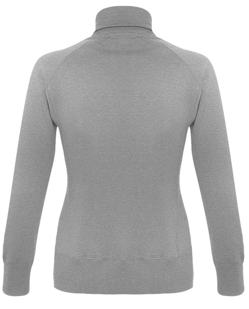 Толстовка женская на молнии Soda 280 серый меланж / Миниатюра WWW (1000)