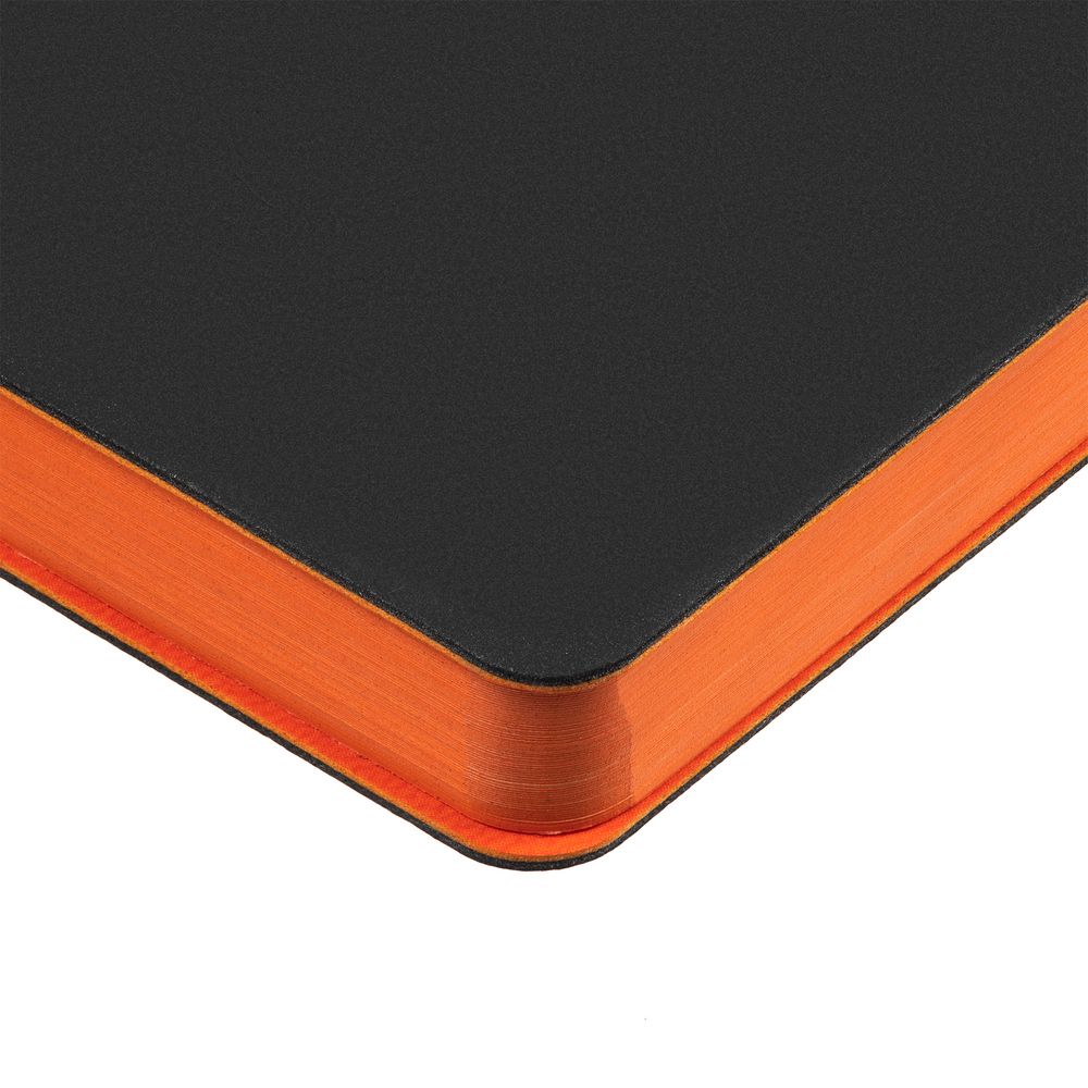 Ежедневник Flexpen Black, недатированный, черный с оранжевым / Миниатюра WWW (1000)