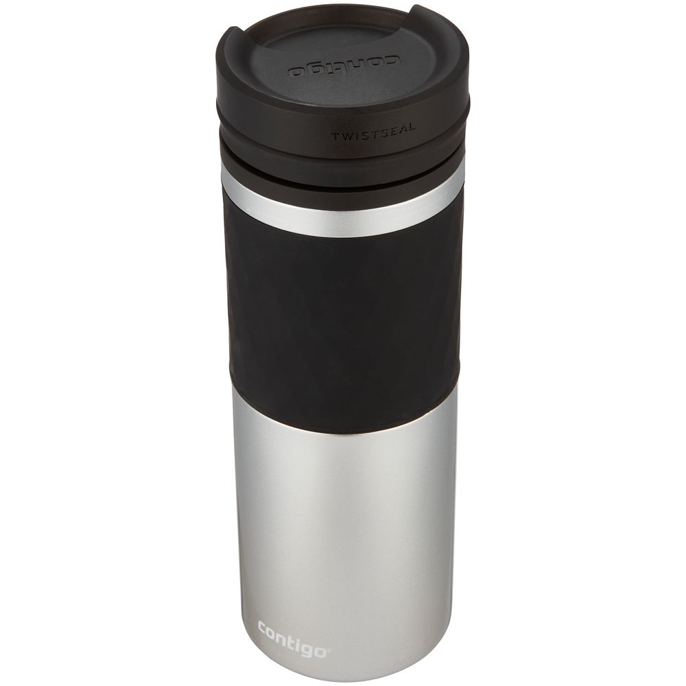 Термостакан Twistseal Glaze, вакуумный, серебристый / Миниатюра WWW (1000)