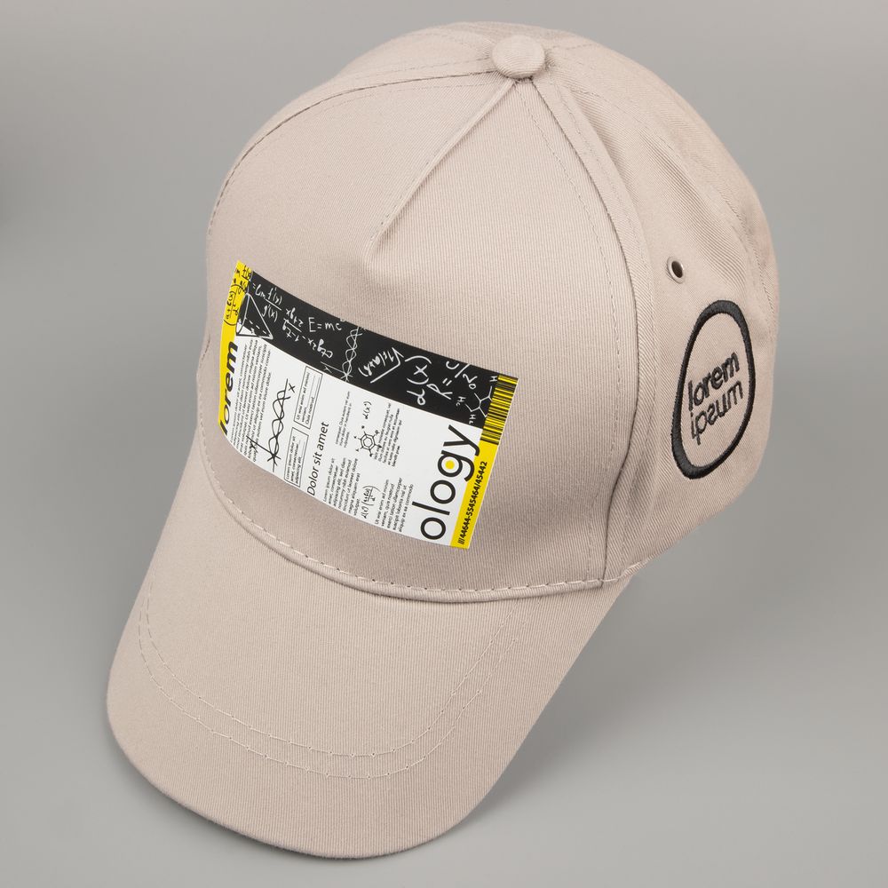 Бейсболка Convention, серая / Миниатюра нанесения (1000)