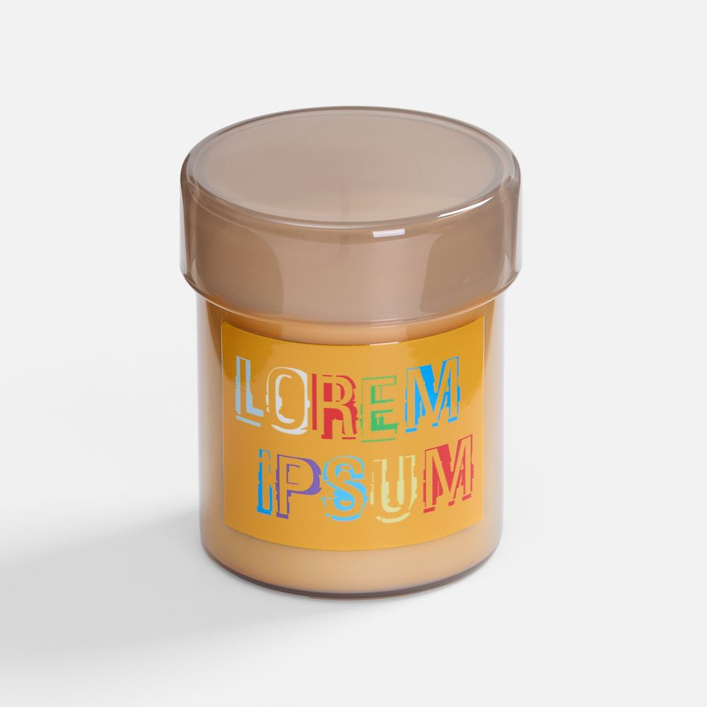 Ароматическая свеча Flikka, сосна и кипарис, бежевая / Миниатюра нанесения (1000)