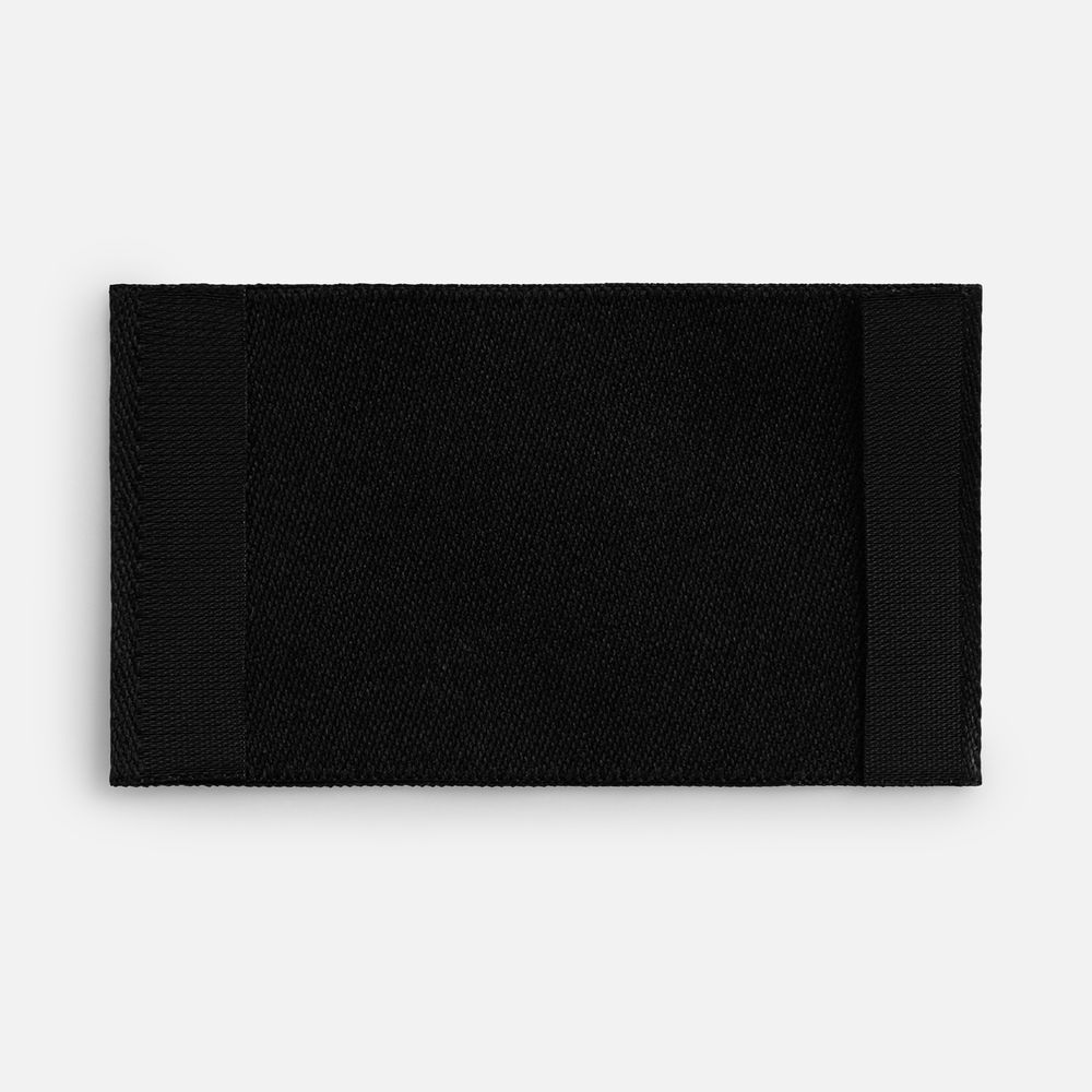 Лейбл тканевый Epsilon, M, черный / Миниатюра WWW (1000)