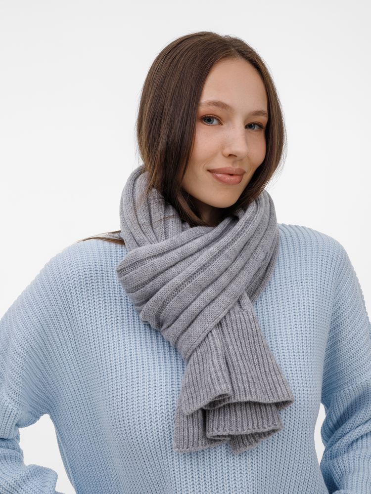 Шарф Bellish, светло-серый меланж / Миниатюра WWW (1000)