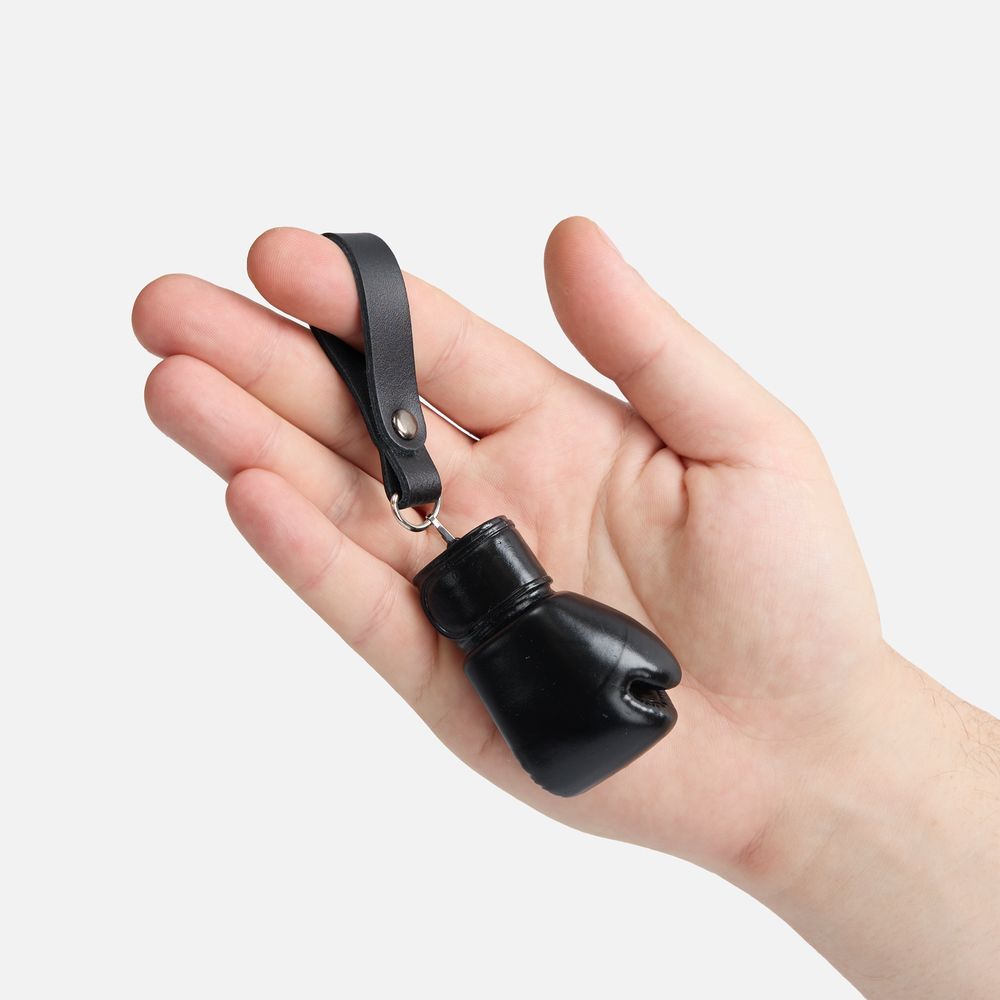 Брелок «Боксерская перчатка», черный / Миниатюра WWW (1000)