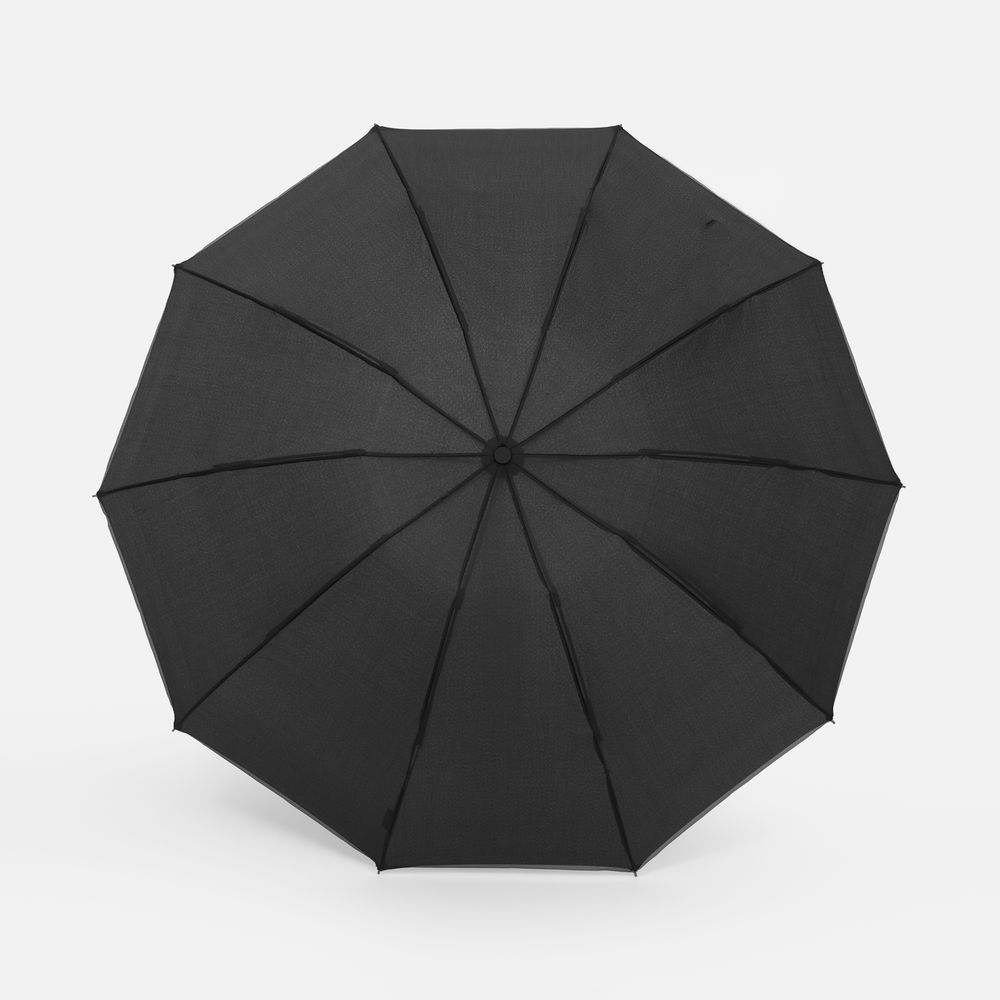 Зонт обратного сложения Norsken с фонариком, черный / Миниатюра WWW (1000)