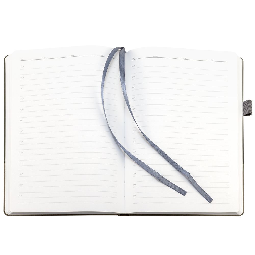 Ежедневник Horizon, недатированный, серый / Миниатюра WWW (1000)