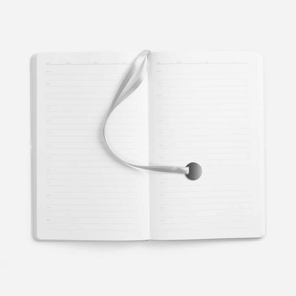 Ежедневник Waltz, недатированный, серебристый / Миниатюра WWW (1000)