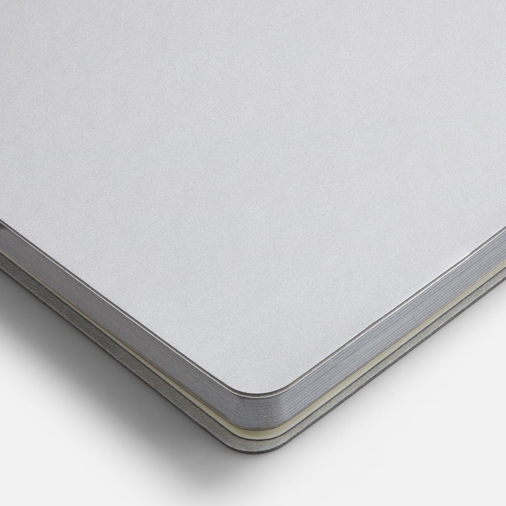 Блокнот Flex Shall ver.2, серебристый / Миниатюра WWW (1000)