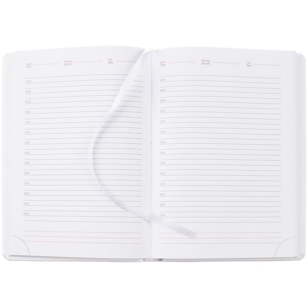 Ежедневник Prizma, недатированный, белый / Миниатюра WWW (1000)